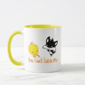 Chibi SYLVESTER™ achter TWEETY™ Mok (Links)