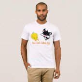 Chibi SYLVESTER™ achter TWEETY™ T-shirt (Voorkant volledig)