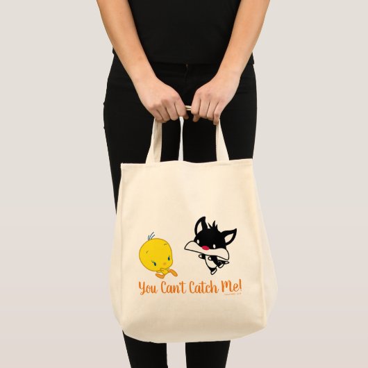 Chibi SYLVESTER™ achter TWEETY™ Tote Bag (Voorkant (product))