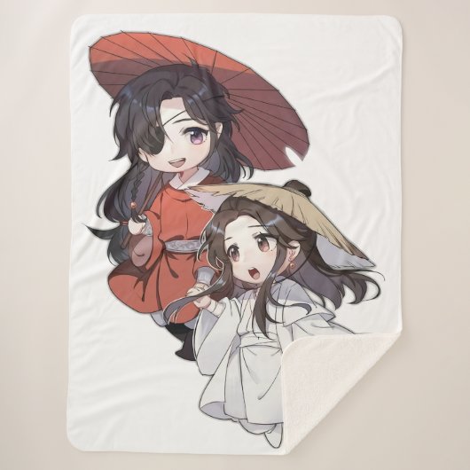 Chibi Tgcf Dekbed Sherpa Deken (Voorkant)