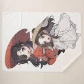 Chibi Tgcf Dekbed Sherpa Deken (Voorkant (horizontaal))