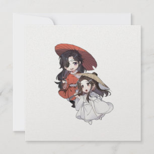 Chibi Tgcf Plattegrond Vakantiekaart Feestdagenkaart