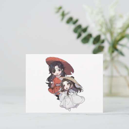 Chibi Tgcf Postcard Briefkaart (Staand voorkant)