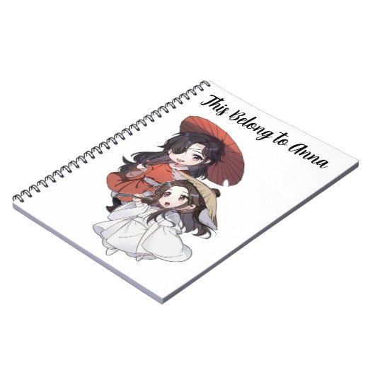 Chibi Tianguan Cifu Spiral Photo Notebook Notitieboek (Linkerzijde)
