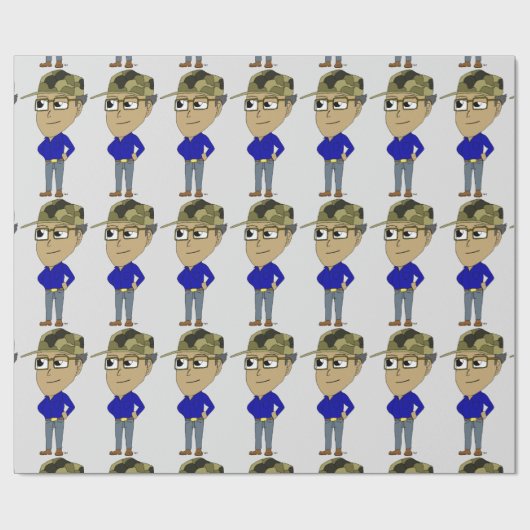 chibi-toets cadeaupapier (Vlak)