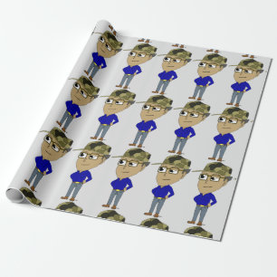 chibi-toets cadeaupapier