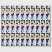 chibi-toets cadeaupapier (Vlak)