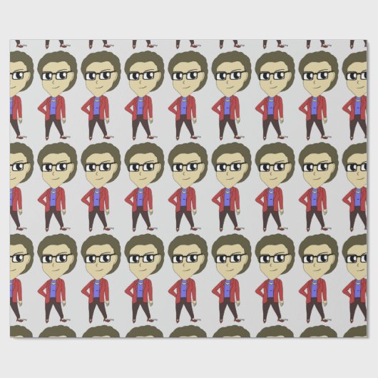 chibi-toets cadeaupapier (Vlak)