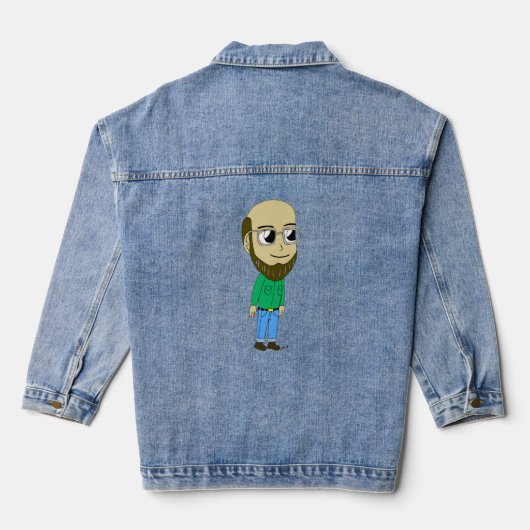 chibi-toets denim jacket (Achterkant)