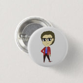 chibi-toets ronde button 3,2 cm (Voorkant /achterkant)