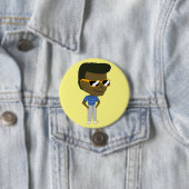 chibi-toets ronde button 7,6 cm (In situ)
