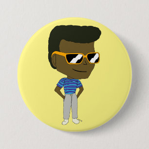chibi-toets ronde button 7,6 cm