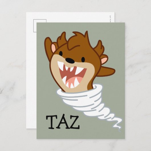Chibi Tornado TAZ™ Briefkaart (Voorkant / Achterkant)