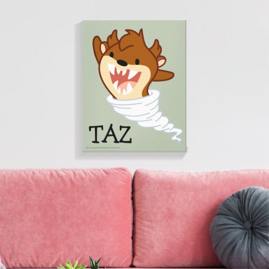 Chibi Tornado TAZ™ Canvas Afdruk (Insitu (Woonkamer))