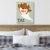 Chibi Tornado TAZ™ Canvas Afdruk (Insitu (Slaapkamer))