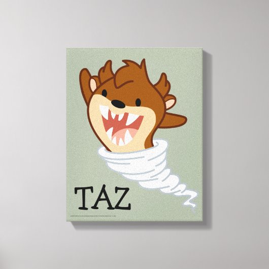 Chibi Tornado TAZ™ Canvas Afdruk (Voorkant)