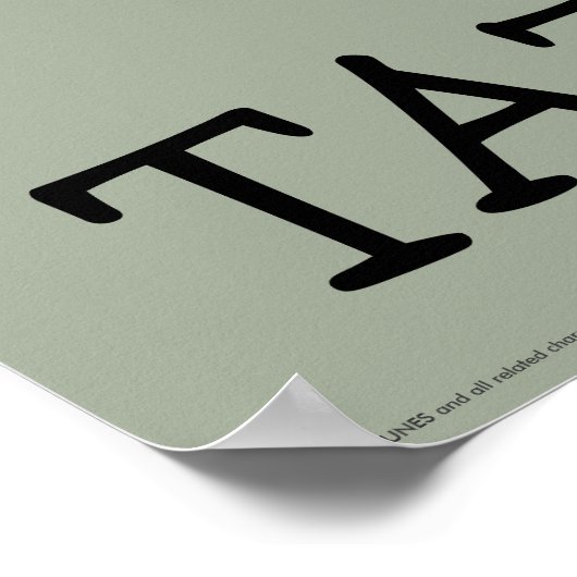 Chibi Tornado TAZ™ Poster (Hoek)