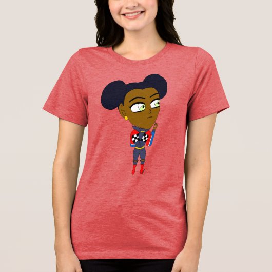 chibi Tri-Blend shirt (Voorkant)