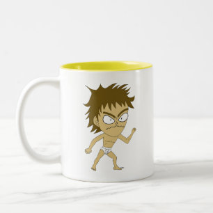 chibi tweekleurige koffiemok