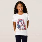 Chibi Unicorn T-shirt (Voorkant volledig)