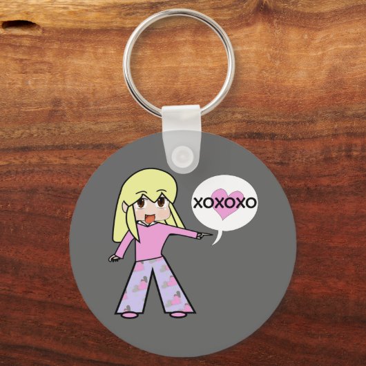 Chibi Valentijn Sleutelhanger (Voorkant)