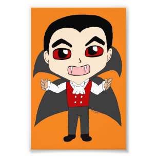chibi vampier foto afdruk