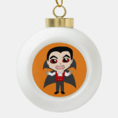 chibi vampier keramische bal ornament (Voorkant)