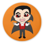 chibi vampier keramische knop (Voorkant)