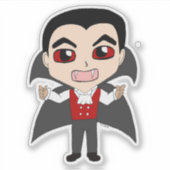 chibi vampier sticker (Voorkant)