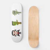 Chibi vampire, monster en mama persoonlijk skateboard (Voorkant)