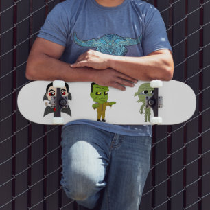 Chibi vampire, monster en mama persoonlijk skateboard