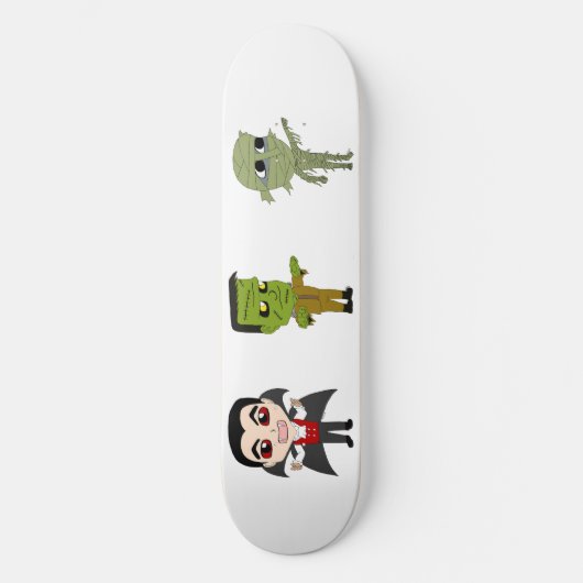 Chibi vampire, monster en mama persoonlijk skateboard (Voorkant)