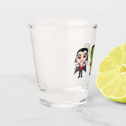 Chibi vampire, monster en mama shot glas (Links)