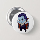 Chibi Vampire Ronde Button 5,7 Cm (Voorkant /achterkant)