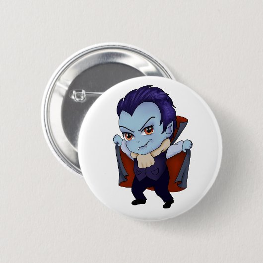 Chibi Vampire Ronde Button 5,7 Cm (Voorkant /achterkant)