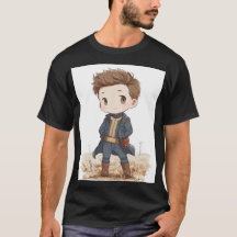 Chibi Vault‑Dwelling Wanderer | Schattig Retro‑Fut