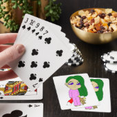 chibi vos meisje pokerkaarten (Insitu)