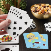 chibi vos meisje pokerkaarten (Insitu)