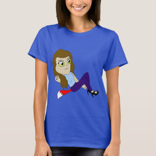 chibi vos meisje  t-shirt