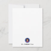 Chibi vrolijk kerstfeest platte kerstkaart (Achterkant)