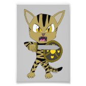 Chibi Warrior Cat Foto Afdruk (Voorkant)