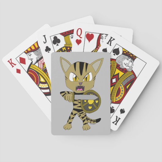 Chibi Warrior Cat Pokerkaarten (Achterkant)
