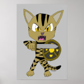 Chibi Warrior Cat Poster (Voorkant)