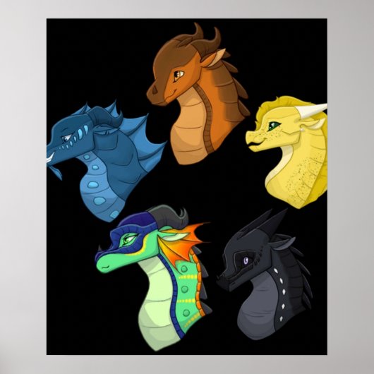 Chibi wings of dragon fire classic poster (Voorkant)