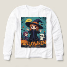 Chibi Witch Halloween ontwerp