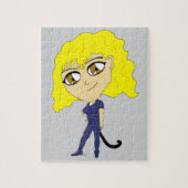 Chibi with a cat like tail legpuzzel (Verticaal)