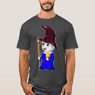 Chibi Wizard Schattige tovenaar karakter T-shirt
