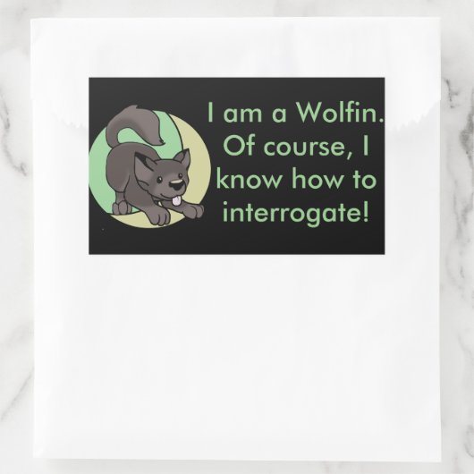 Chibi Wolf Sticker (Tas)