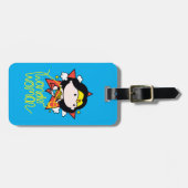 Chibi Wonder Vrouw met Lasso Bagagelabel (Voorkant horizontaal)