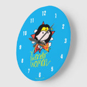 Chibi Wonder Vrouw met Lasso Grote Klok (Hoek)
